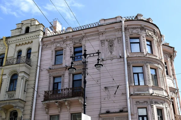 Detalhes Fachada Edifício Estilo Antigo — Fotografia de Stock