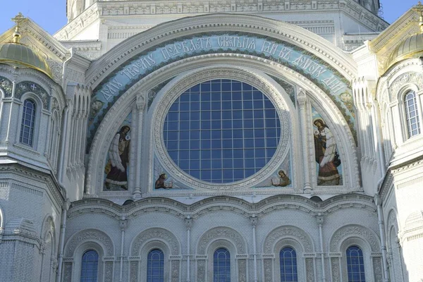 Церква Деталі Фасаду Будівлі Колоніальний Стиль — стокове фото