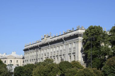 Binanın ön cephesi, eski kasaba, şehrin antik tarihi.