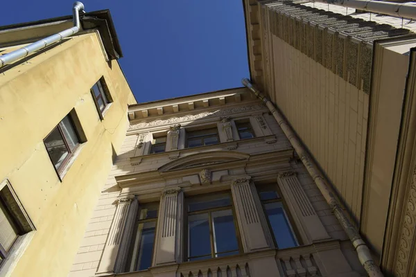 Detalhes Fachada Edifício — Fotografia de Stock