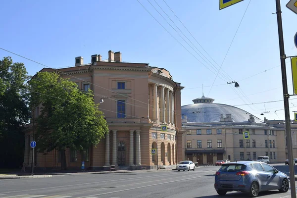 Stad Straten Een Zomerse Dag Stad — Stockfoto