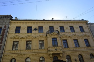 Binanın ön cephesi, eski kasaba, mimari tarihi.