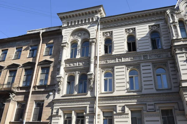 Fasaden Byggnaden Den Gamla Staden Arkitekturens Historia — Stockfoto