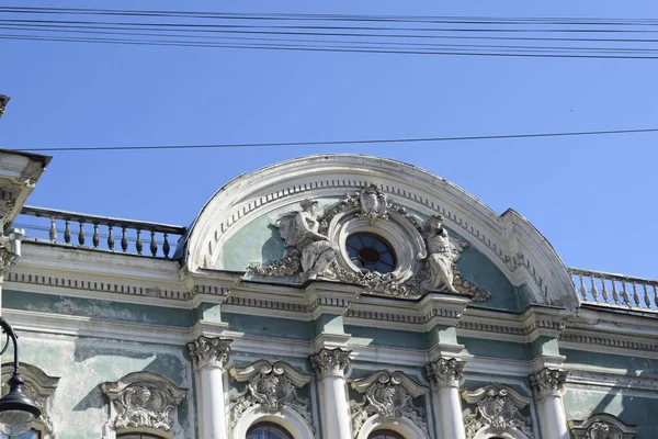 Detalhes Fachada Edifício — Fotografia de Stock