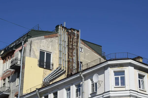 Detalhes Fachada Edifício — Fotografia de Stock