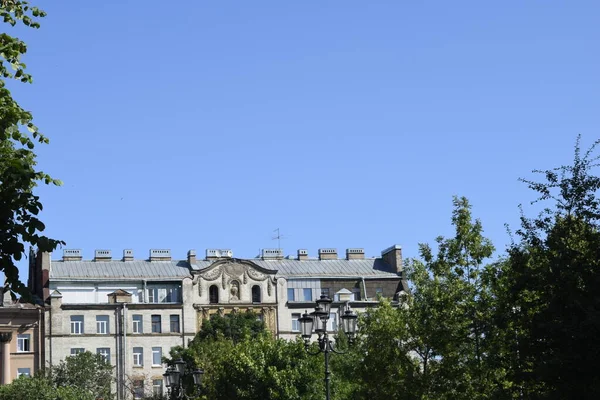 Details Van Gevel Van Het Gebouw — Stockfoto