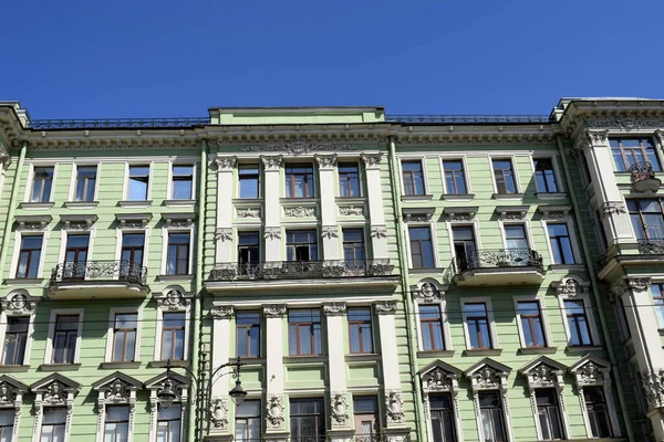 Detalhes Fachada Edifício — Fotografia de Stock