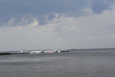 Deniz manzarası, deniz manzarası, yaz günü.