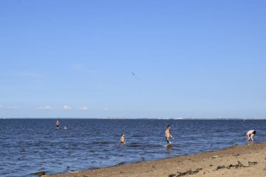 Deniz kıyısı, kum, yaz günü