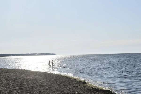 海岸に沈む夕日 — ストック写真