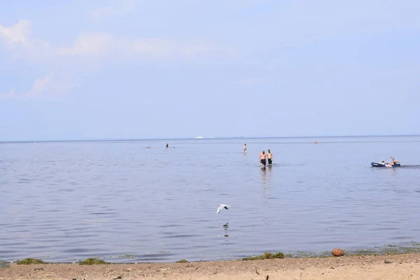 Sand Och Strand Avkopplande Stranden — Stockfoto