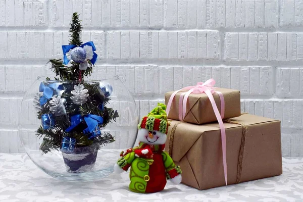 Árbol Navidad Regalos — Foto de Stock