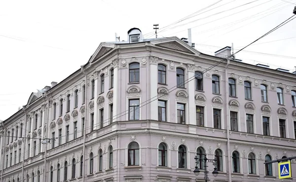 Fachada Edifício Janelas — Fotografia de Stock