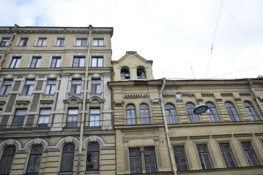 Bir binanın dış cephesinin ayrıntıları