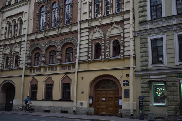 Straße Der Stadt Hausfassade — Stockfoto