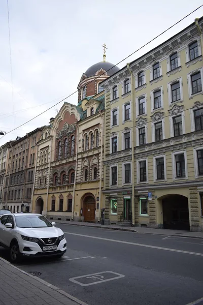 Ulice Městě Fasáda Domu — Stock fotografie