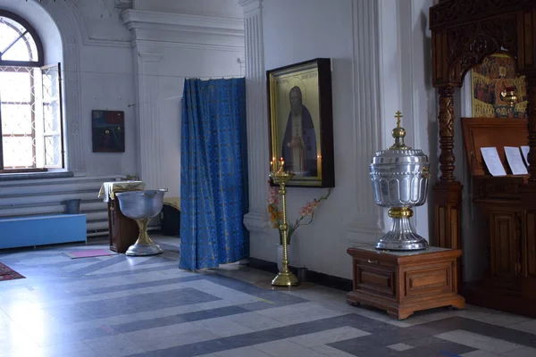 Décoration Dans Église Orthodoxe Objets Religieux — Photo