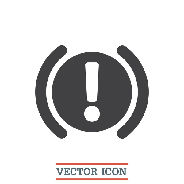 Car parking brake signal vector icon — Stock Vector © quka 61402139
