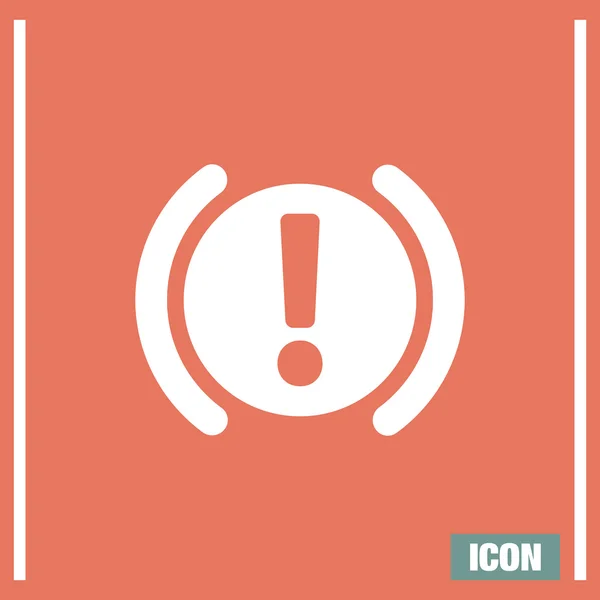 Car parking brake signal vector icon — Stock Vector © quka 61402139