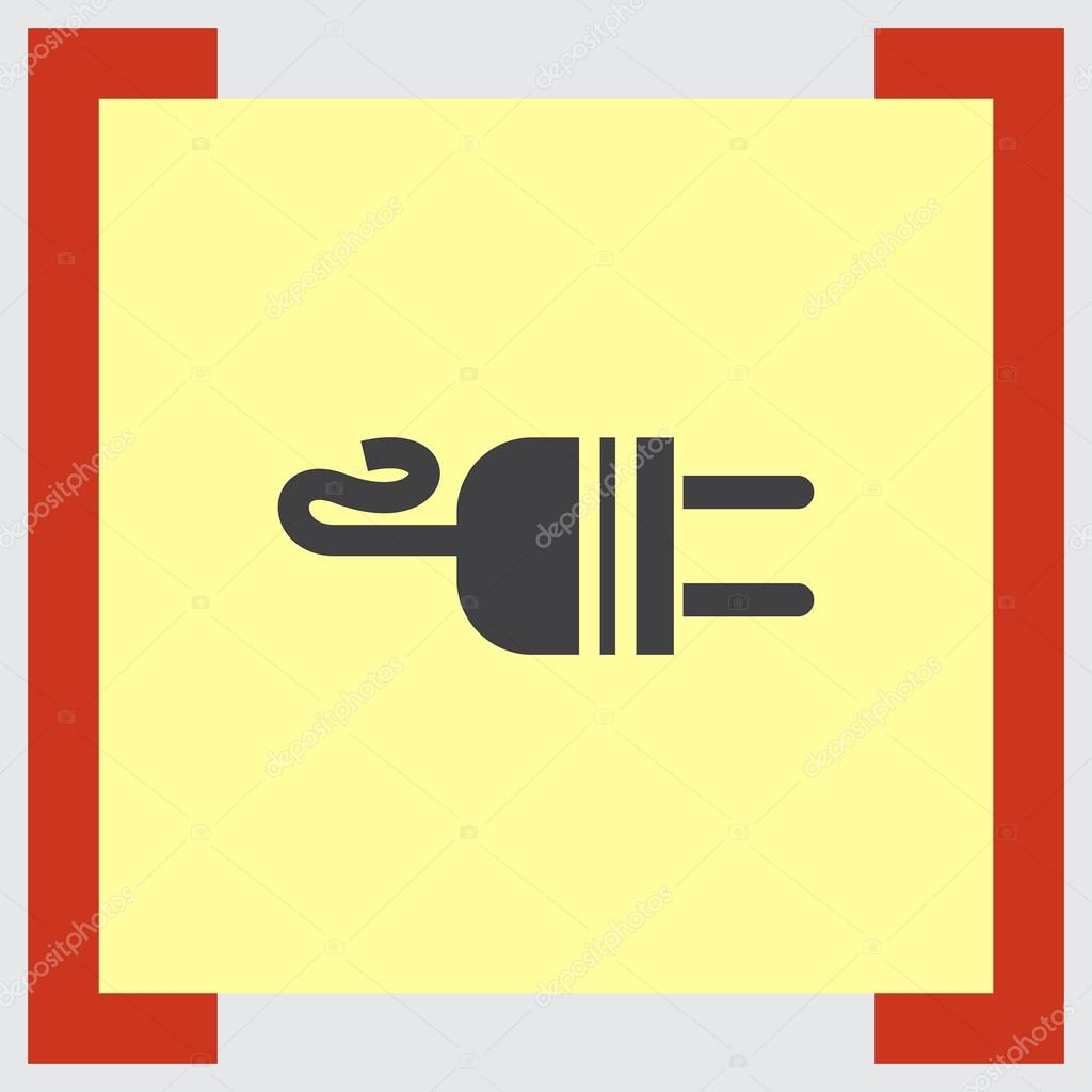 Electric ac power plug icon ⬇ Vector Image by © quka Vector Stock