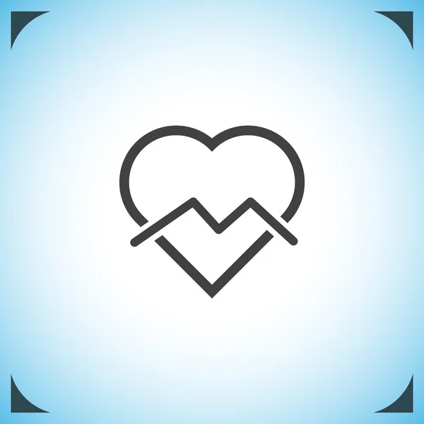 Heart broken sign icon