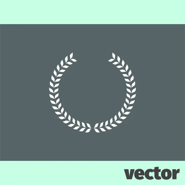 laurel wreath flat icon