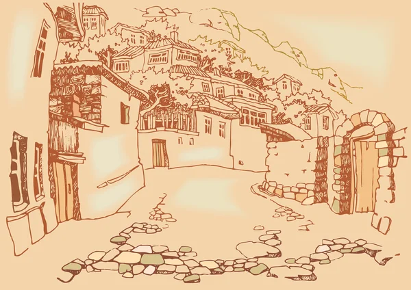 Eski şehrin caddesi.