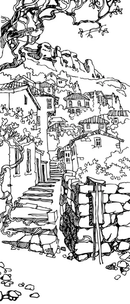 Eski şehrin caddesi.