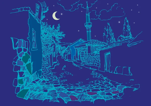 Eski şehrin caddesi.