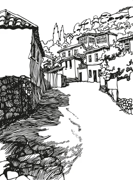 Eski şehrin caddesi.