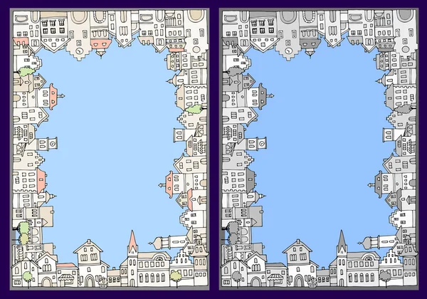 Evleri çeşitli tarihi kent