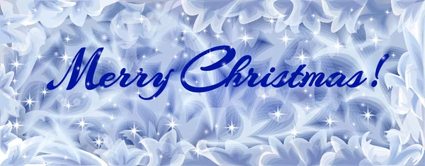 Tebrik kartı, ışıltı s ile dondurulmuş pencereden görünümü