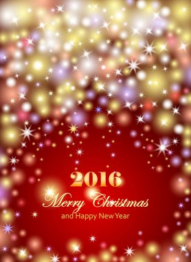 Neşeli Noel ve mutlu yeni yıl kutlamaları el ilanı, afiş, poster veya parlak metin ile davet.