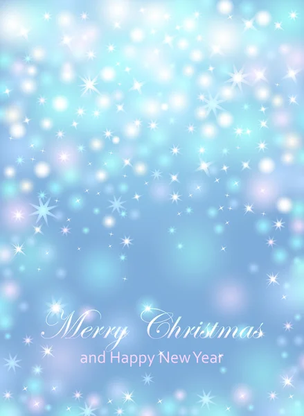 Neşeli Noel ve mutlu yeni yıl kutlamaları el ilanı, afiş, poster ya da parlak metin ile davet. Neşeli Noel mesajı yıldızlar parlak ışıklı