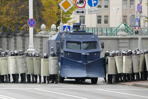 Minsk Belarus October 2020 Peaceful Demonstration Government Violence Electoral Fraud — Stock Photo, Image