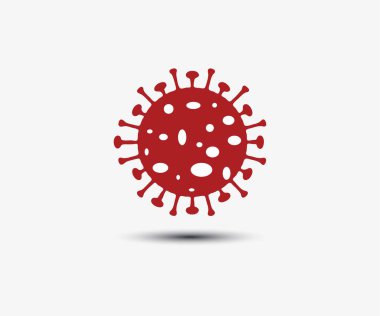 Vektör çizimi. Coronavirus gribi ikonu