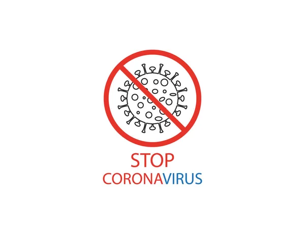 Geen Virus Ziektegriep Icoon Vector — Stockvector