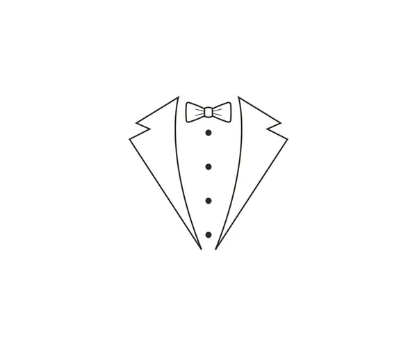 Corbata Lazo Código Vestimenta Vector Ilustración — Vector de stock