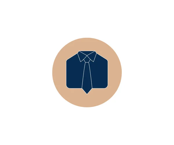 Tie Dresscode Pictogram Vlakke Vector — Stockvector