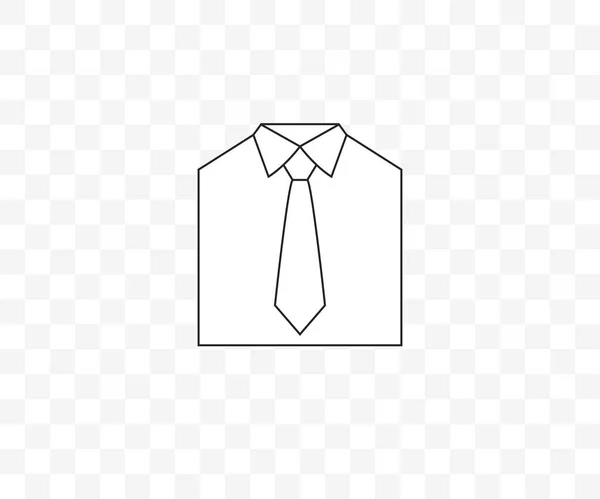 Tie Dress Code Icon Flat Vector — Stock Vector