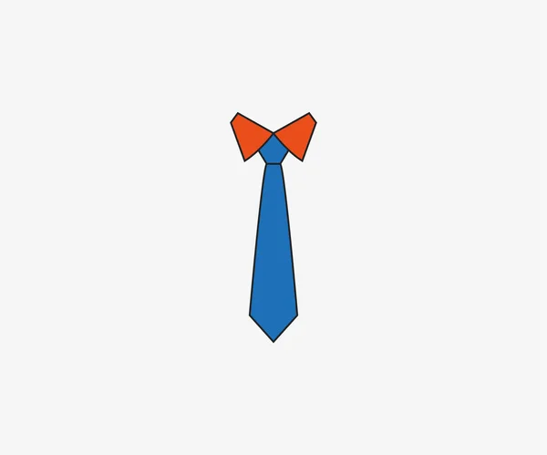 Tie, dress code icon. Vector illustration, flat. — Stock Vector