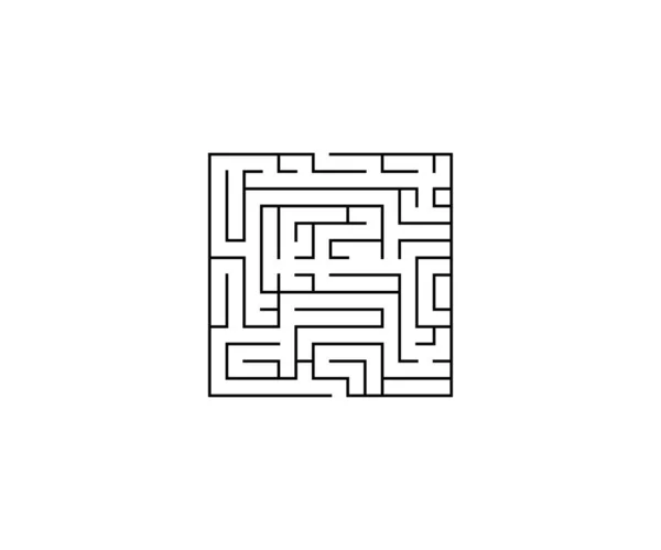 Vektorillustration Labyrinth Labyrinth Strategie — Stockvektor