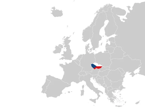 Sulla Mappa Dell Europa Vettore Illustrazione Vettoriale — Vettoriale Stock