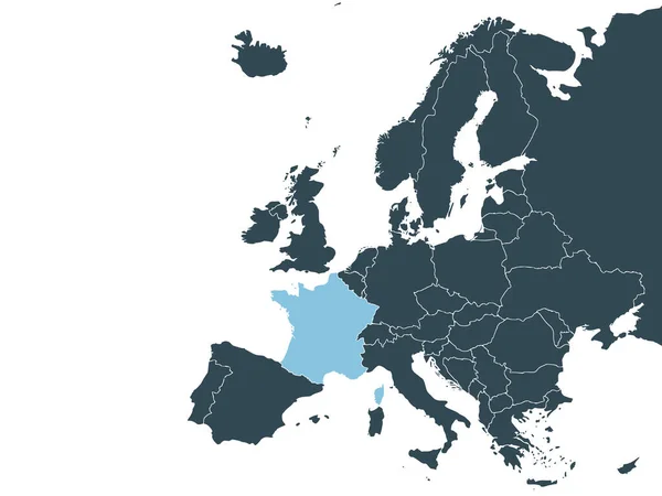 Europa Mapa Vector Ilustración Vectorial — Vector de stock