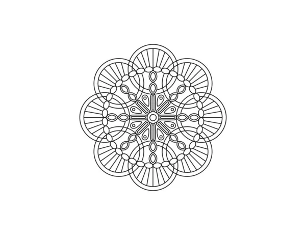 Mandala Dekoratif Element Süsleme Vektörü — Stok Vektör