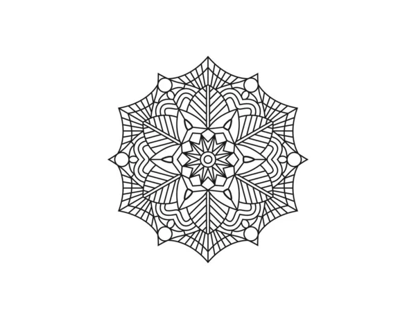 Mandala Elemento Decorativo Ornamento Vettore — Vettoriale Stock