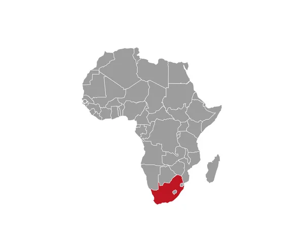 África Mapa Vector Ilustración Vectorial — Vector de stock