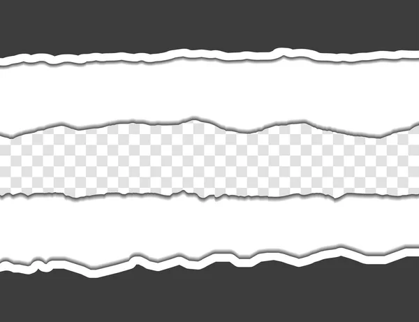 Illustration Vectorielle Papier Déchiré Morceaux Déchirés — Image vectorielle