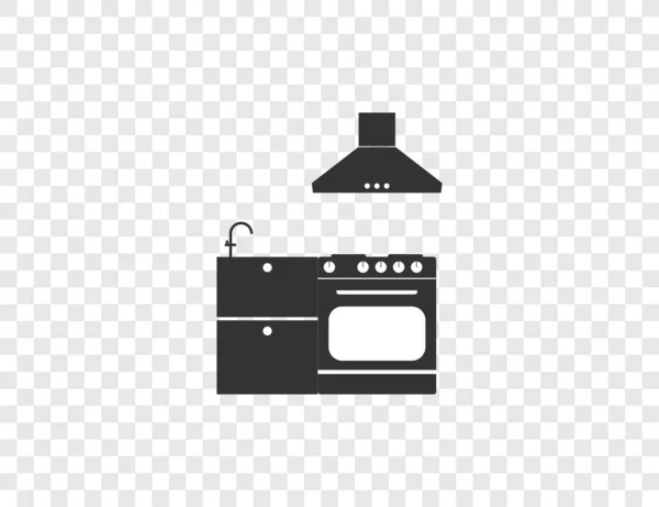 Vector Illustration Flat Design Cook Food Kitchen Icon — Stock Vector