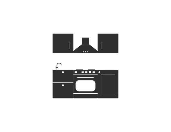 Кухар, їжа, кухонний значок. Векторні ілюстрації, плоский дизайн . — стоковий вектор
